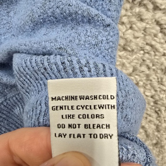 Habitat Clothes To Live In Womens Medium Blue Long Sleeve Tunic Stretch Soft - Picture 6 of 11